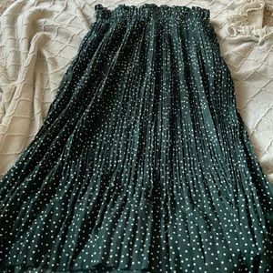 Flowy Green Maxi Skirt